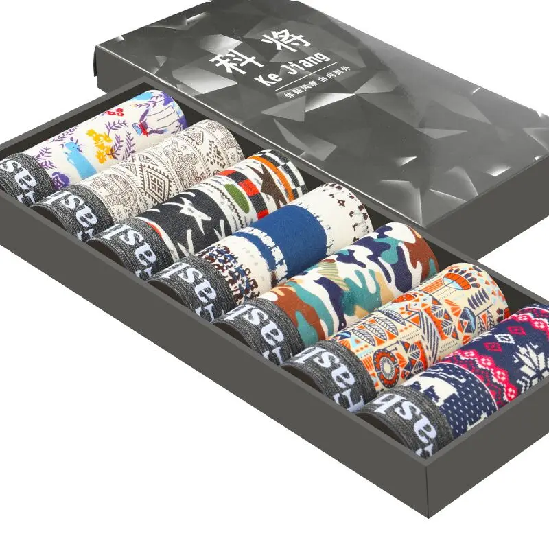 

7 pcs/lot Mens Underwear Boxers Modal Man Short Breathable Flexible Shorts Boxers Underpants Boxer Hombre Sexy Pants