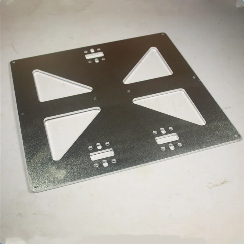 

3 mm thick aluminum alloy build bed mounting plate Prusa i3 Universal Y Carriage Plate Upgrade, Aluminum Anodized for 3D Printer
