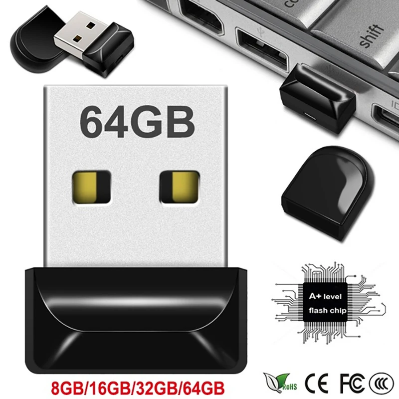 Мини-флеш-накопитель USB 3,0, 64 ГБ, 32 ГБ, 16 ГБ, флеш-накопитель, маленькая флешка, карта памяти, устройство для хранения, флэш-диск, 128 ГБ, 8 ГБ, 4 Гб, Прямая поставка