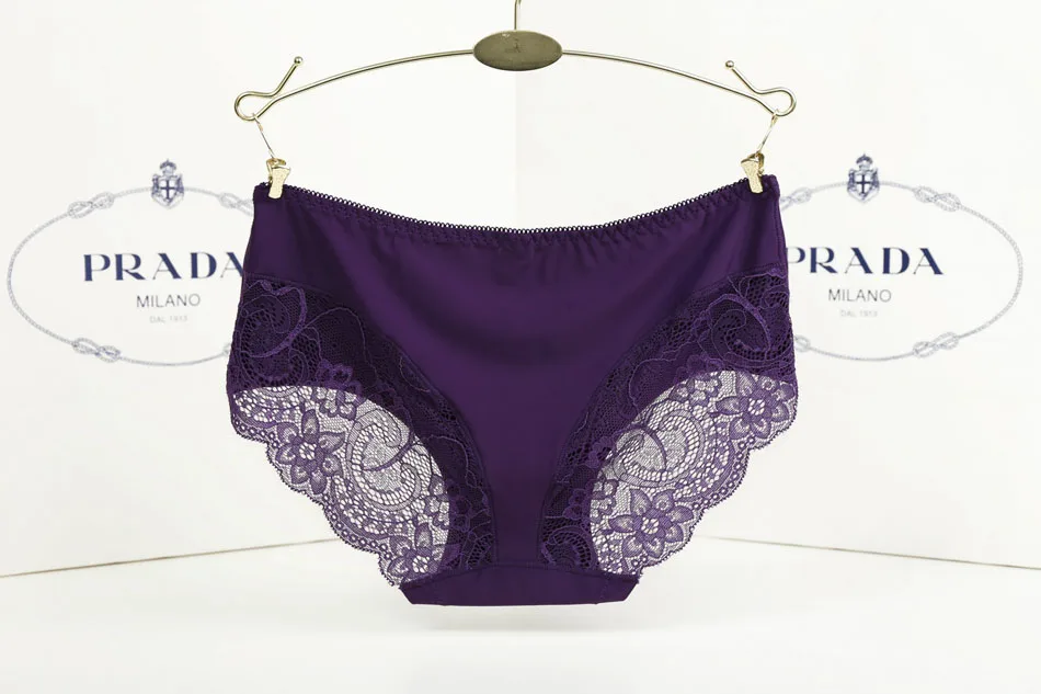 Women Sexy Lace Briefs Fabric Ultra-thin Comfort Underwear Seamless Panties for Women Underpants Cotton Lingerie Knickers  45