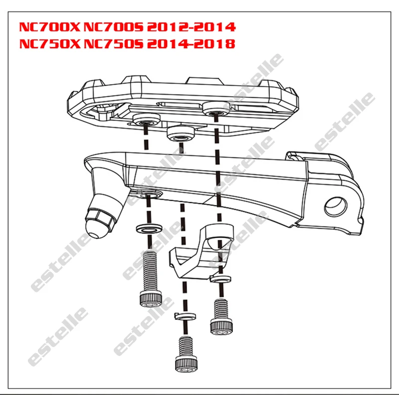 Для Honda NC700X NC700S 2012- NC750X NC750S- ЧПУ Алюминий подножки опорные подножки