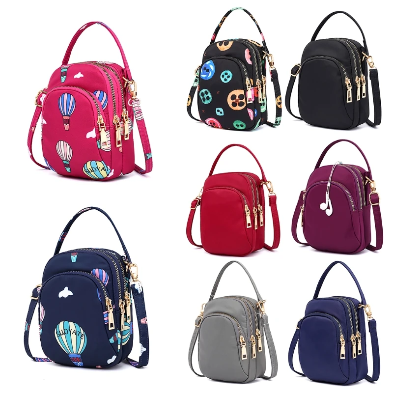 

THINKTHENDO Women Bags Crossbody Zipper Mobile Phone Sport Shoulder Bag Handbag Wrist Purse Gift