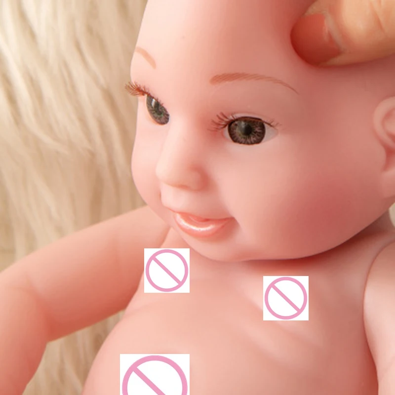 10 дюймовые Мини куклы Reborn Baby мягкие резиновые полностью силиконовые