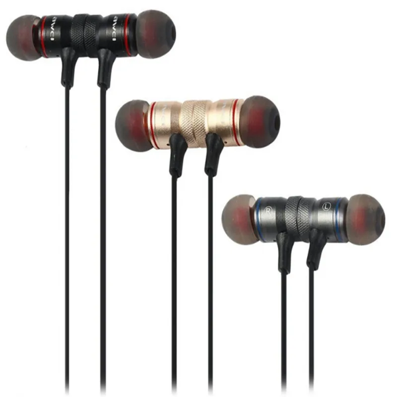 

Original Awei A920BL Smart Wireless Bluetooth 4.0 Sports Stereo Music Earphone In-Ear Headset Noise Reduction with Mic for phone
