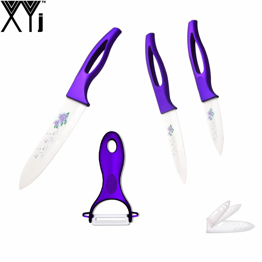 Pretty Printed Kitchen Knives Top Quality XYJ Brand Ceramic Knives 6
