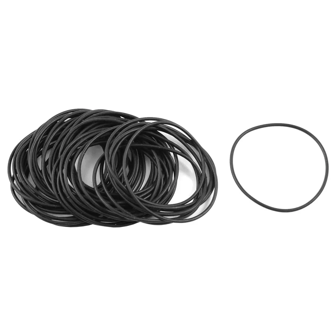 20 Pièces en caoutchouc souple noir rondelle de joint torique 22mm x 2.4mm