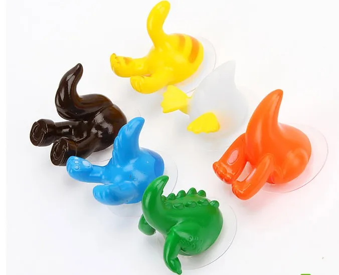 Милые животные хвост крюк милые животные хвост ванная комната пластиковые крючки из ПВХ для подвешивания полотенца использовать полный карамельный цвет крючки
