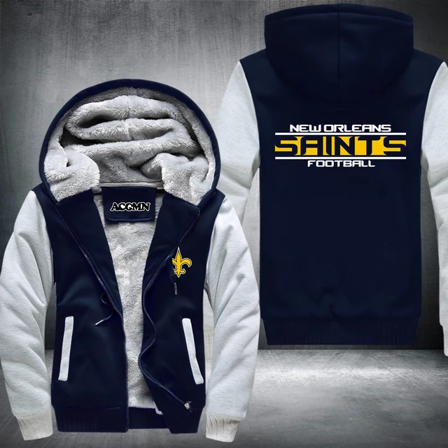 Orleans SAINTS Hoodie Jacket Thicken Coat Luminous Sweatshirt