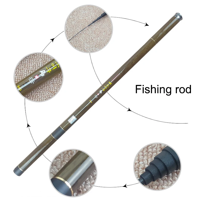 

Carbon Fishing Pole Telescopic Ultralight Hard Fishing Rod for Stream Freshwater JT-Drop Ship
