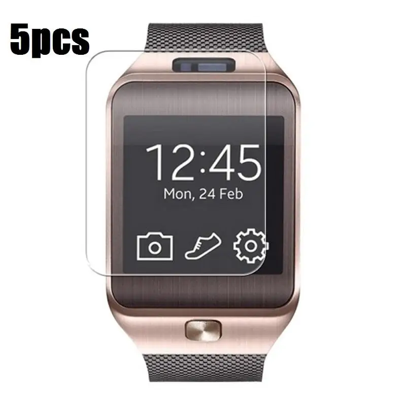 5PCS Set New Transparent LCD Screen Protector Film For DZ09 Bluetooth font b Smart b font
