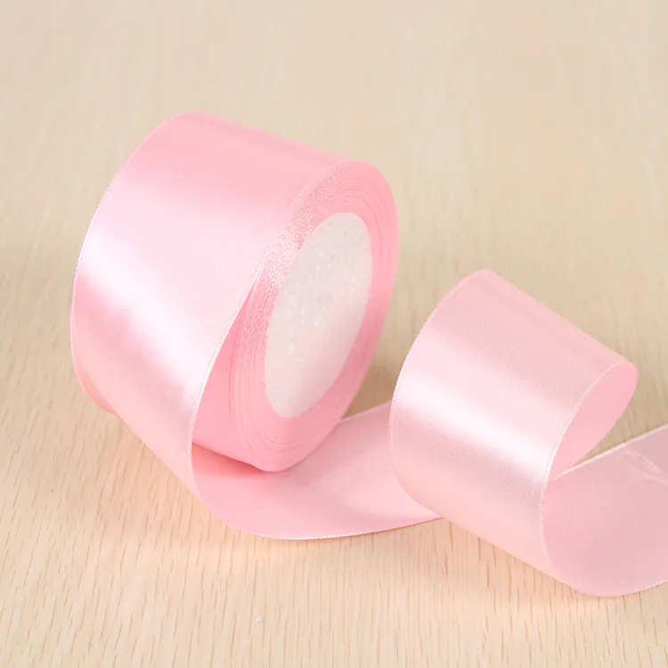 Light Pink Silk Satin Ribbon