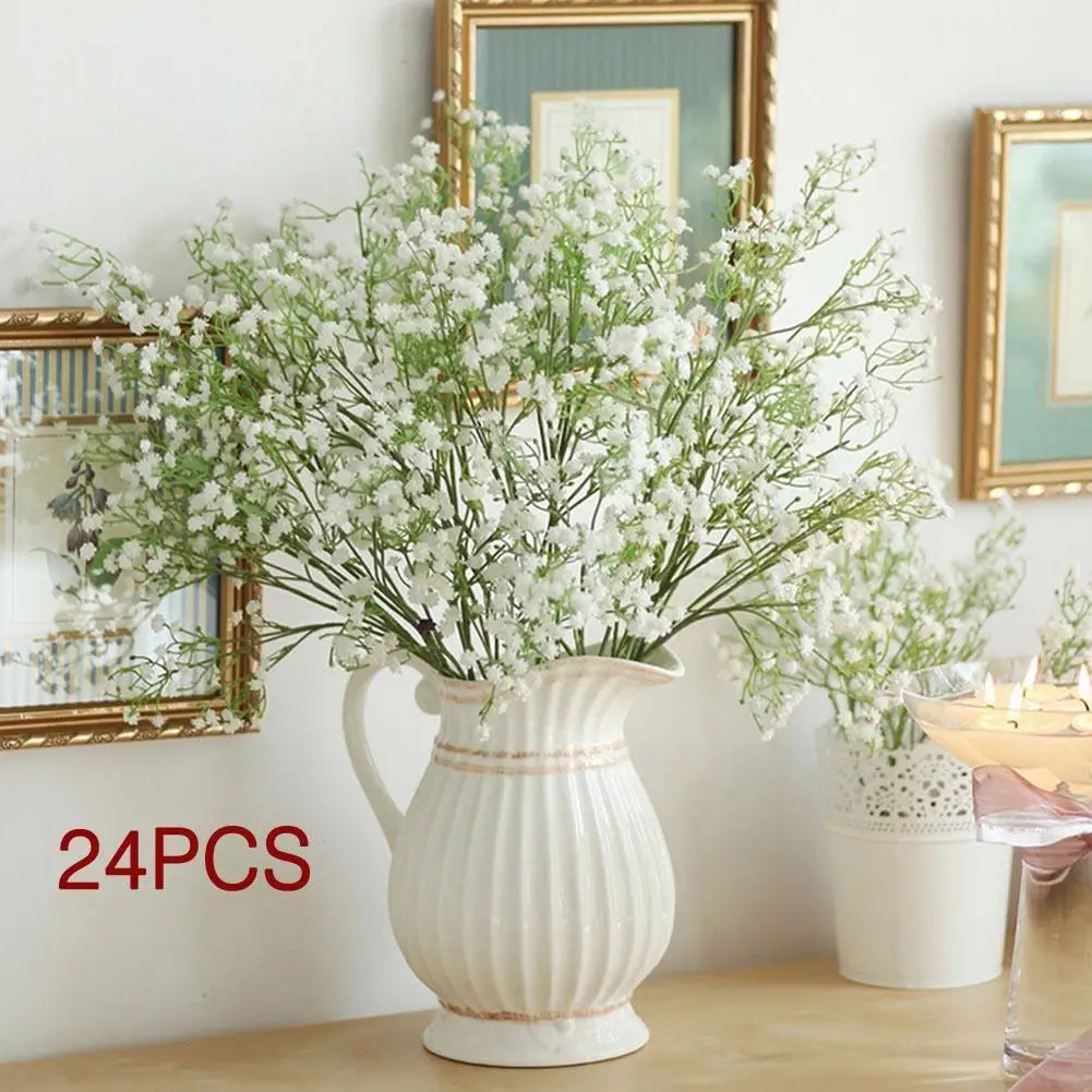 Buy 24pcs Artificial Flowers Gypsophila Decorative