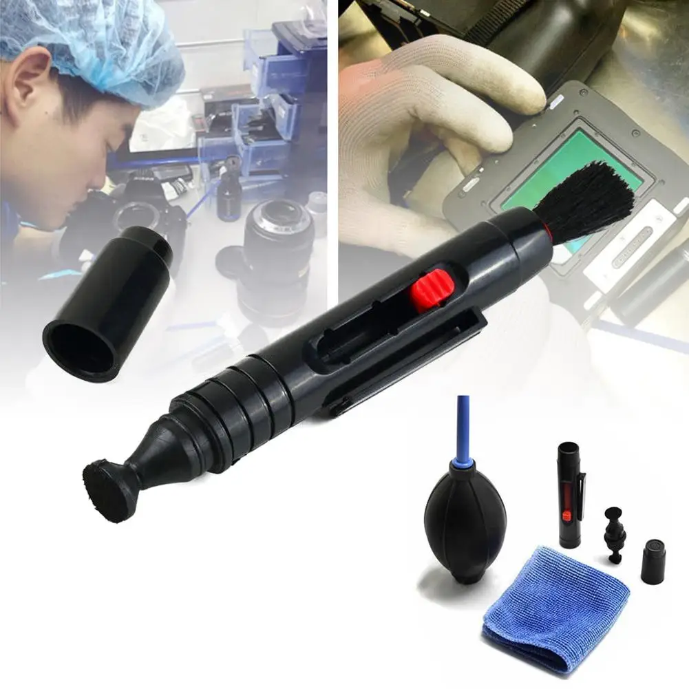 

Pro 3 in 1 Camera Lens Cleaner Cleaning Pen Brush/Cloth/Air Blower Set Anti Dust