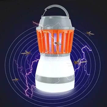 

New Mosquito Killer Lamp Bug Outdoor Camping Light 2 IN 1 Electronic Insect Killer UV Mosquito Trap Rechargeable Tent Lantern