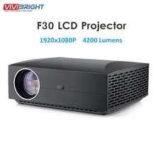 VIVIBRIGHT F30 ЖК-проектор FHD 1920x1080 P 4200 люменов 50000 часов лампа для домашнего кинотеатра