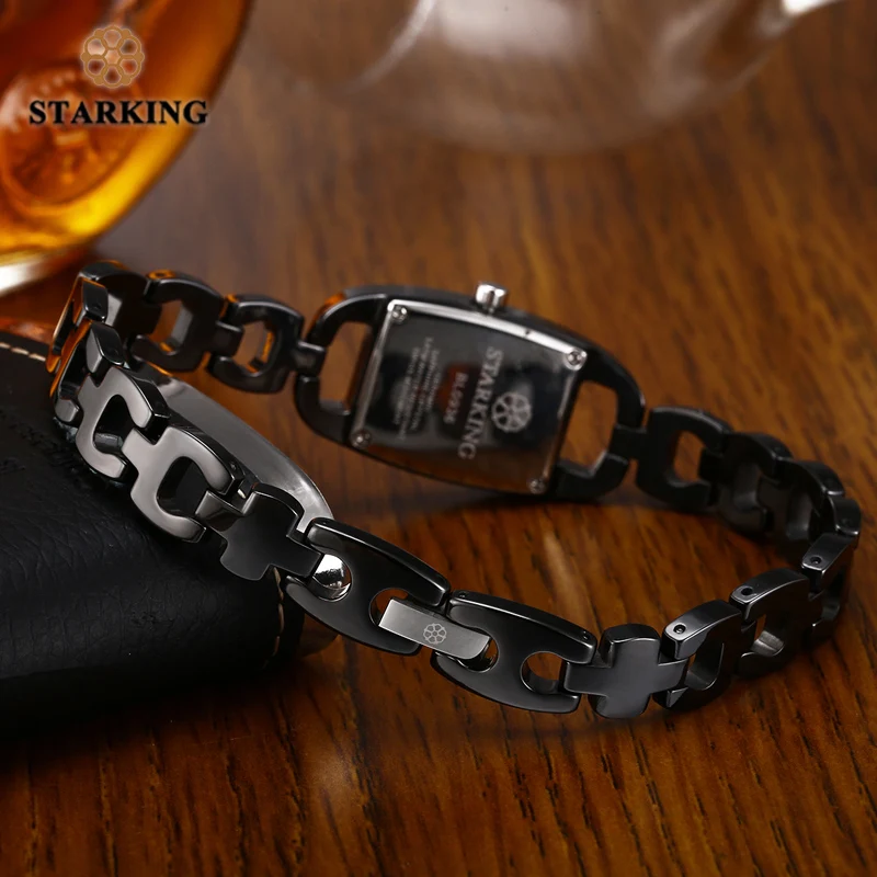 STARKING Relogio Feminino женские часы с керамикой Высокое качество модные черные 3ATM
