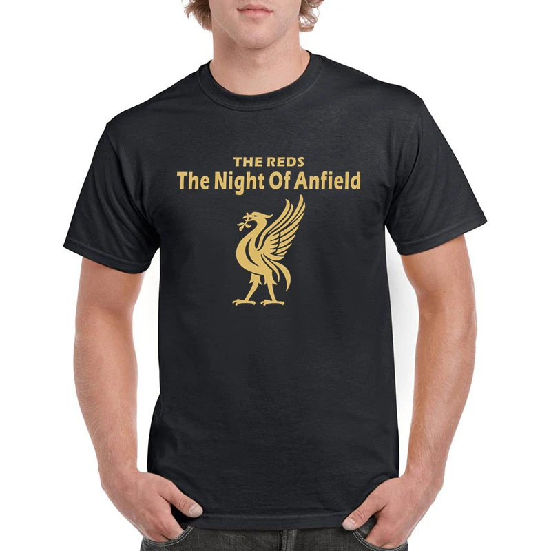 

The Night Of Anfield Men Summer TShirt Liverpool Fans The REDS TShirt Men's Cotton Personalized Customization Dropshipping