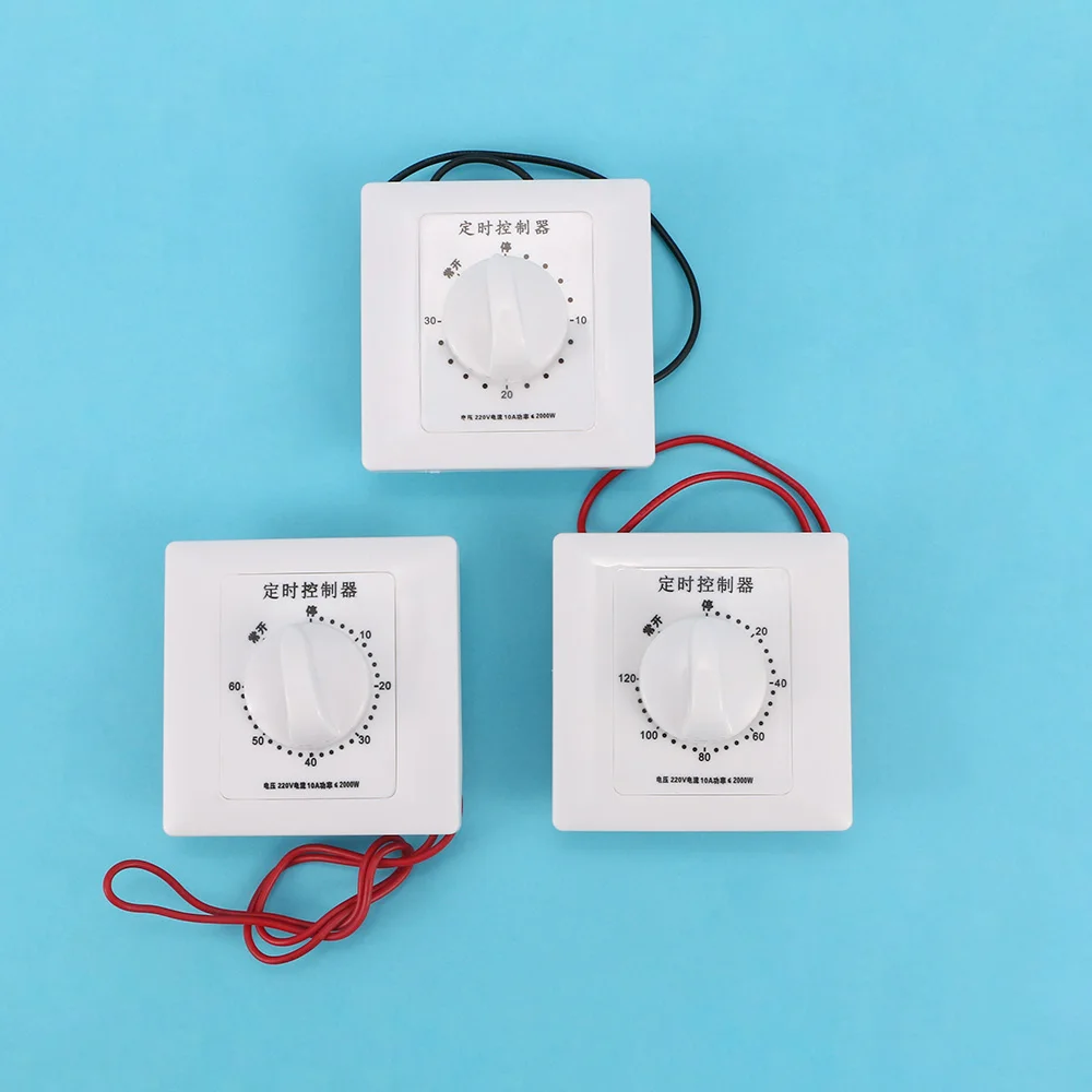 1pc 220V 30//60//120Min Time Countdown Intelligent Timer Switch Control Socket eL