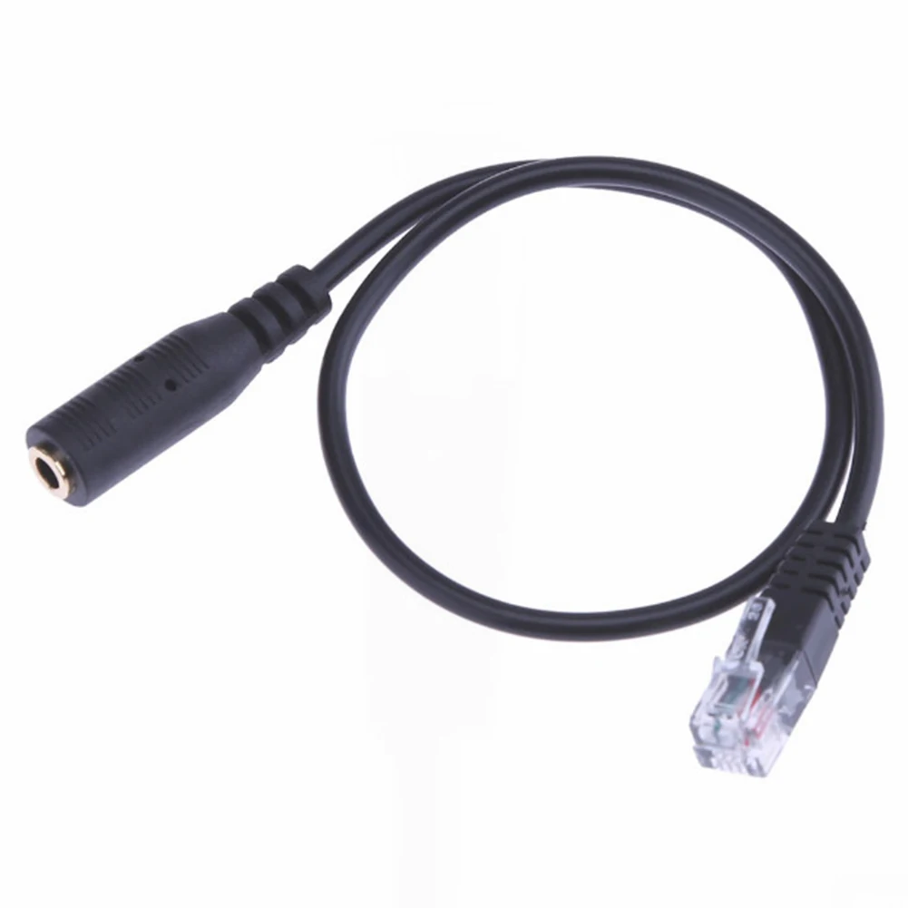 

20cm 3.5mm OMTP Smartphone Headset to 4P4C RJ9/RJ10 Phone Adapter Cable Cord