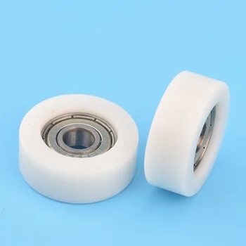 

5pcs 8*26*8mm F type plane pulley package nylon plastic POM 608zz bearing pulley for 3D printer wheel