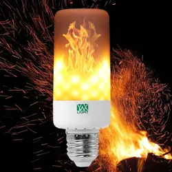 Ywxlight SMD 3528 E27 LED эффект пламени огня Лампочки творческие огни мерцающего эмуляции Винтаж атмосферу Декоративные светильники