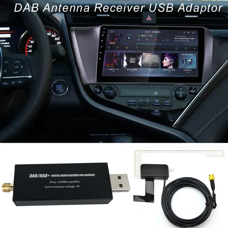 

DAB Antenne Digital Radio Receiver USB adaptor for Android Car Autoradio player for Europe Australia
