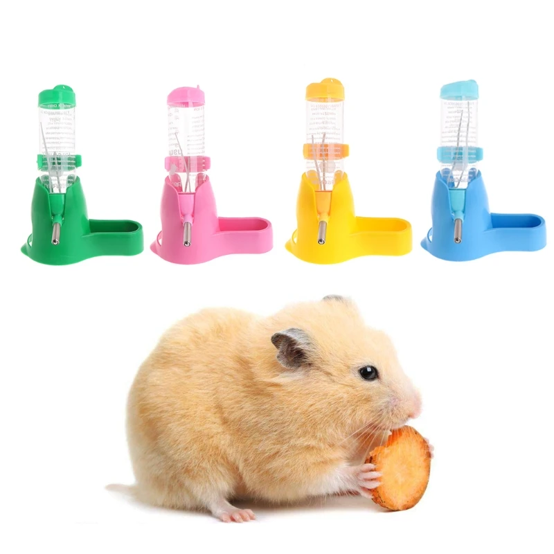 3 in 1 Hamster Rest Dispenser Base Hut Food Water Bottle Holder Small