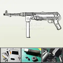 MP38 MP40 пулемет Модель Масштаб 1: 1 бумага для рукоделия «сделай сам» игрушки Повседневное декоративная головоломка