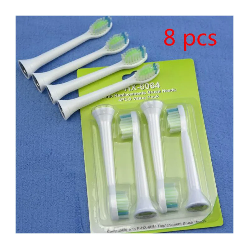8 PCS 2 Pack Generic Replacement Electric Toothbrushes Heads For