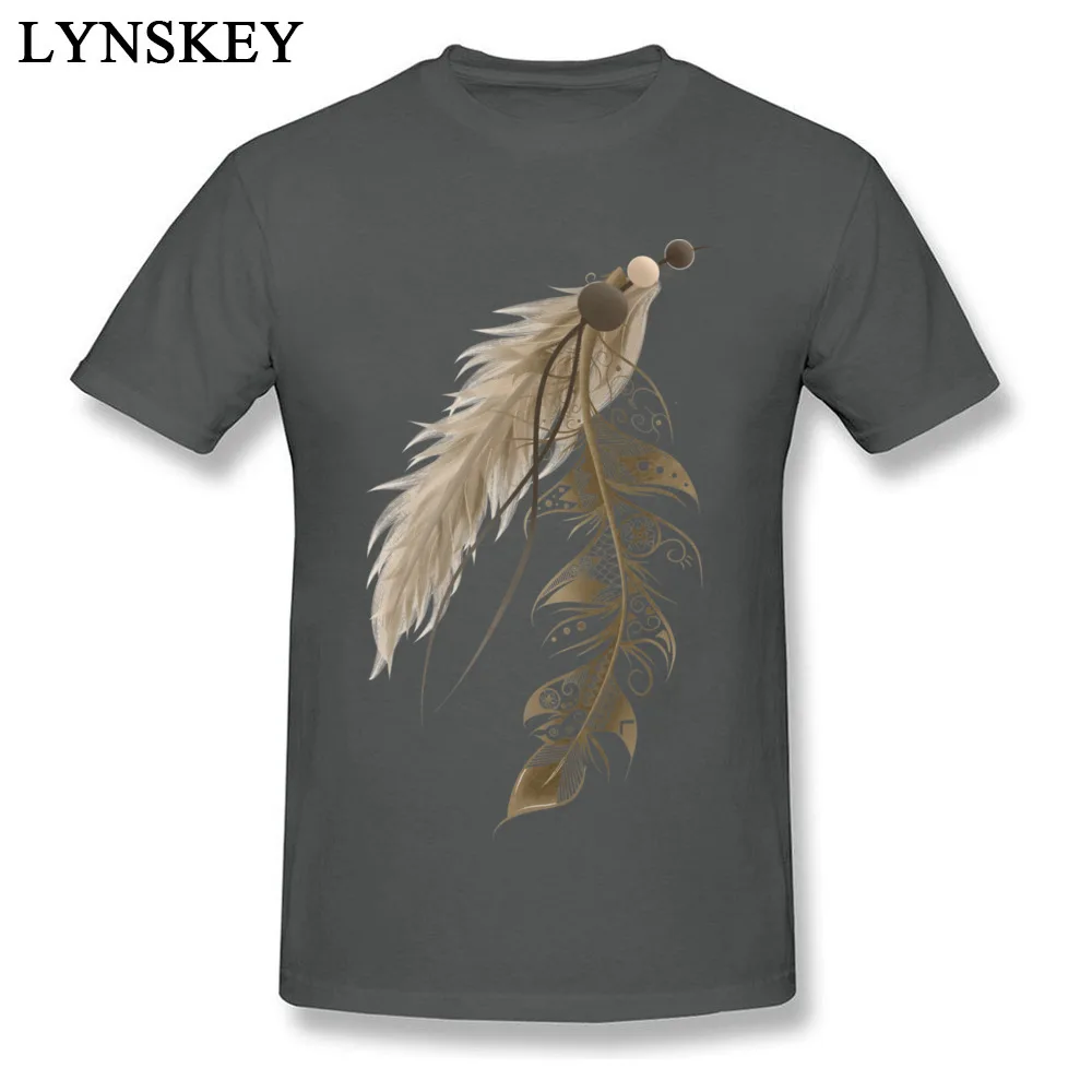 100% Cotton Mens Short Sleeve T-Shirt Cool Tops Tees Coupons Summer Round Collar Tee-Shirts Bohemian Feather Top Quality Bohemian Feather carbon
