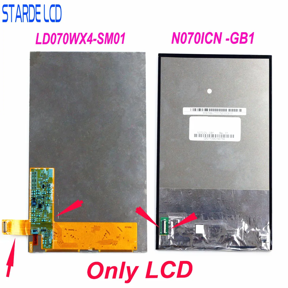 N070ICN -GB1 и LD070WX4-SM01 ЖК-дисплей Экран дисплея для Asus MemoPad HD7 ME173 ME175 ME375 ME176 ME372 ME173X K00B две