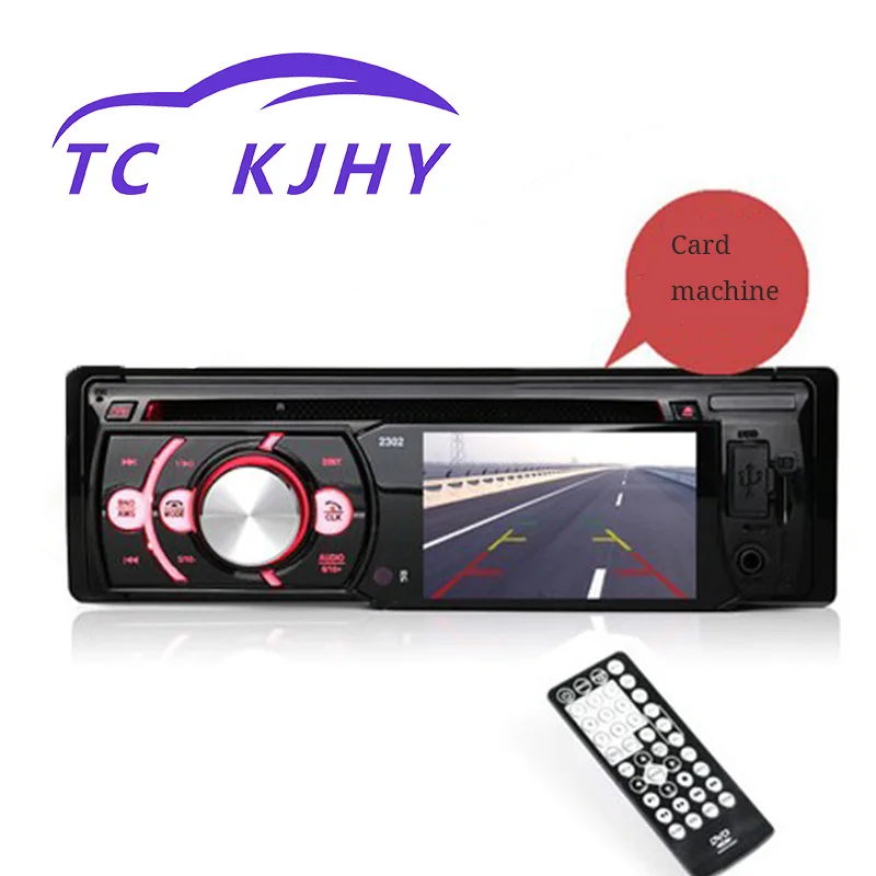 

Car Radio 3.3 Inch 12V DVD CD Bluetooth Handsfree MP5 Reversing Image FM MP3 Player Card Machine Remote Control Phone Charging