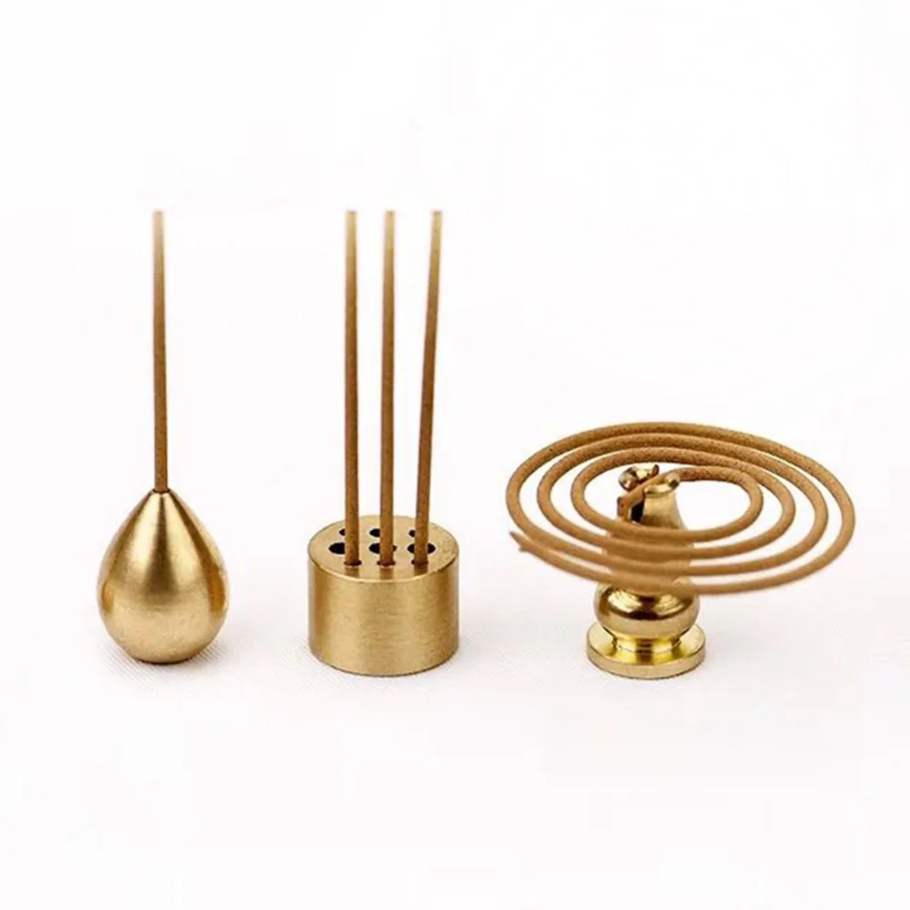 

Gourd Shape Home Decor Backflow Incense Burner Copper Alloy 1 Pcs Smoke Holder Plate Assuaging Calming Multipurpose Church 1pc