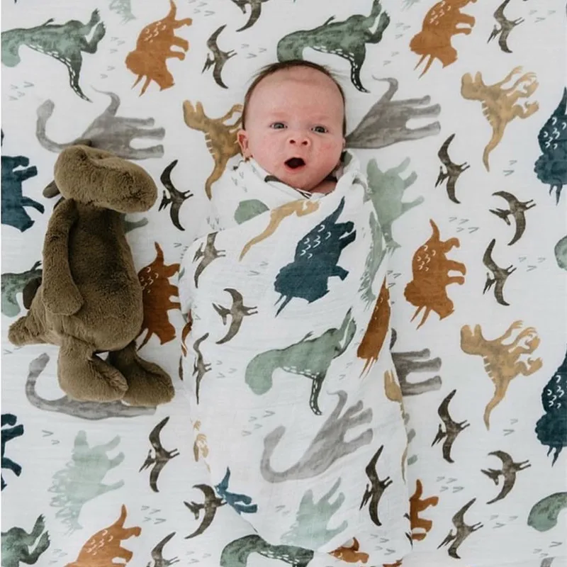 Планерия 70% бамбук+ 30% хлопковая детская пеленка ребенок длинный шарф хлопок ребенок муслин одеяло s новорожденный бамбуковый муслин одеяло
