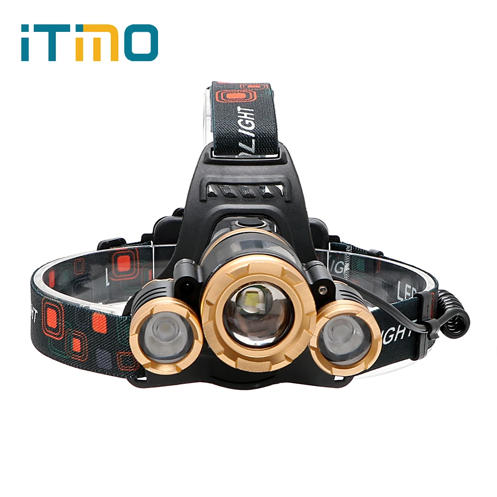 

iTimo LED Headlamp Outdoor Lighting for Hike Travel Fishing Equipment Emergency Light Portable Tent Camping Lamp Headlight