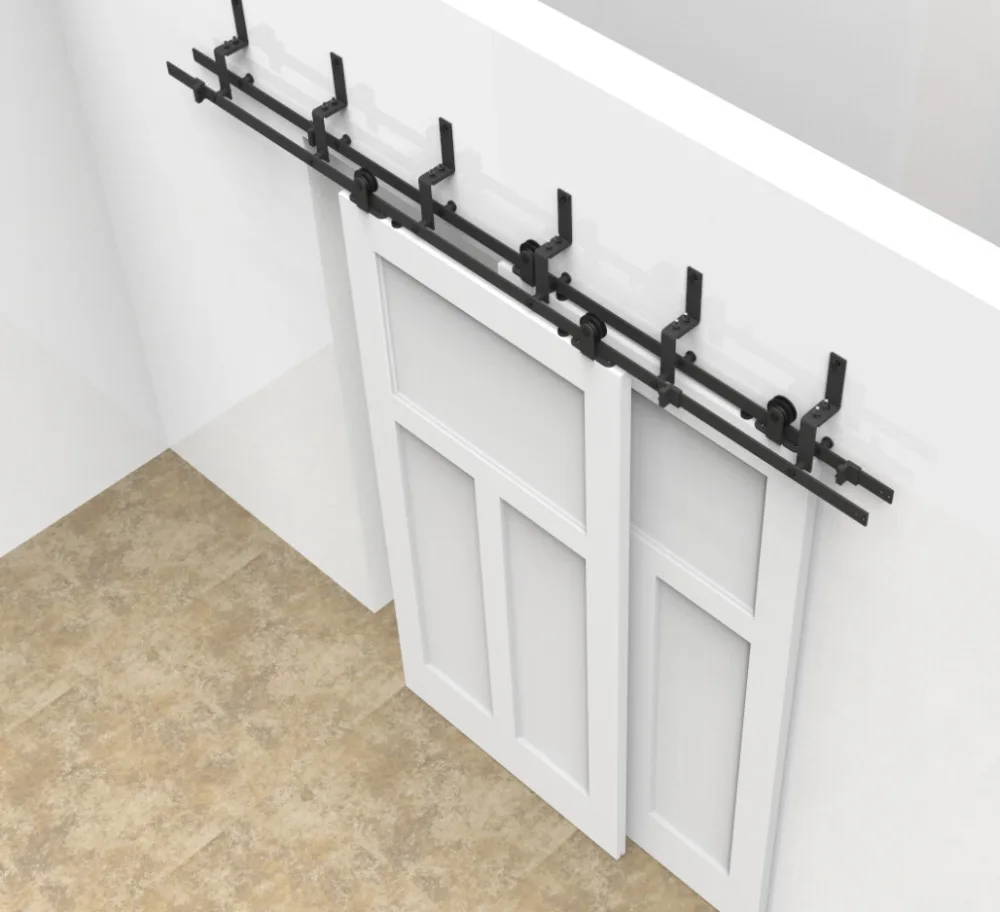 Barn Door Type Closet Doors Gdvyc Dpwhh White Sliding Barn Doors For Closets In Blue Scheme Wall With Shelf And Hanging Rods Home