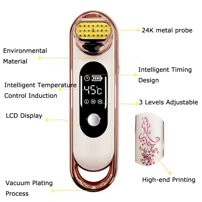  Effective RF Beauty Machine Electric Face Lifting Tighten Remove Wrinkle Massager Rejuvenation Anti