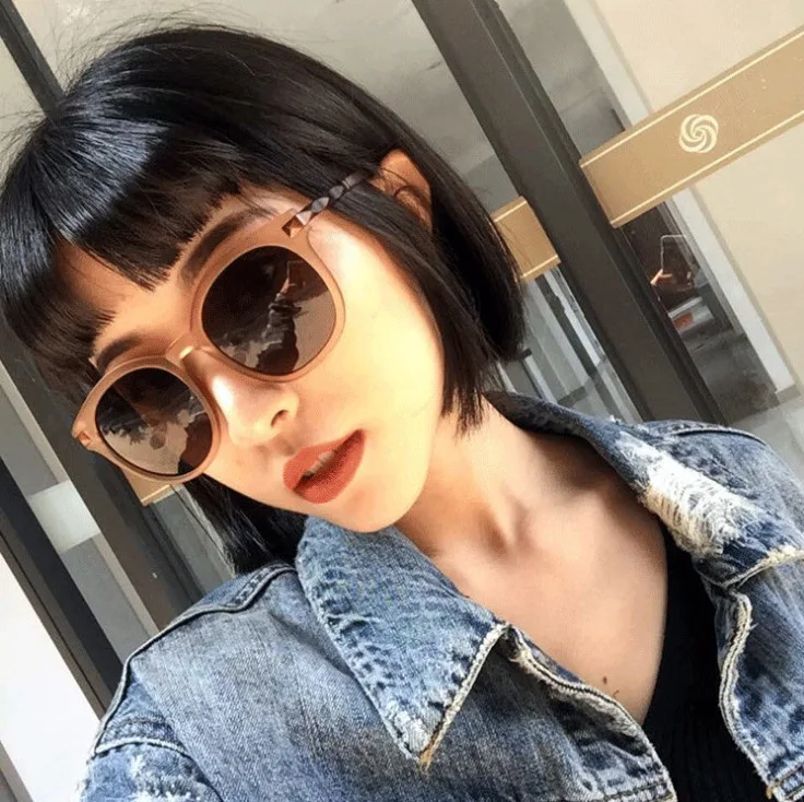 COOLSIR Gafas De Sol Mujer новые корейские модные ретро солнцезащитные очки, хипстерские блоггеры, цветные светоотражающие солнцезащитные очки