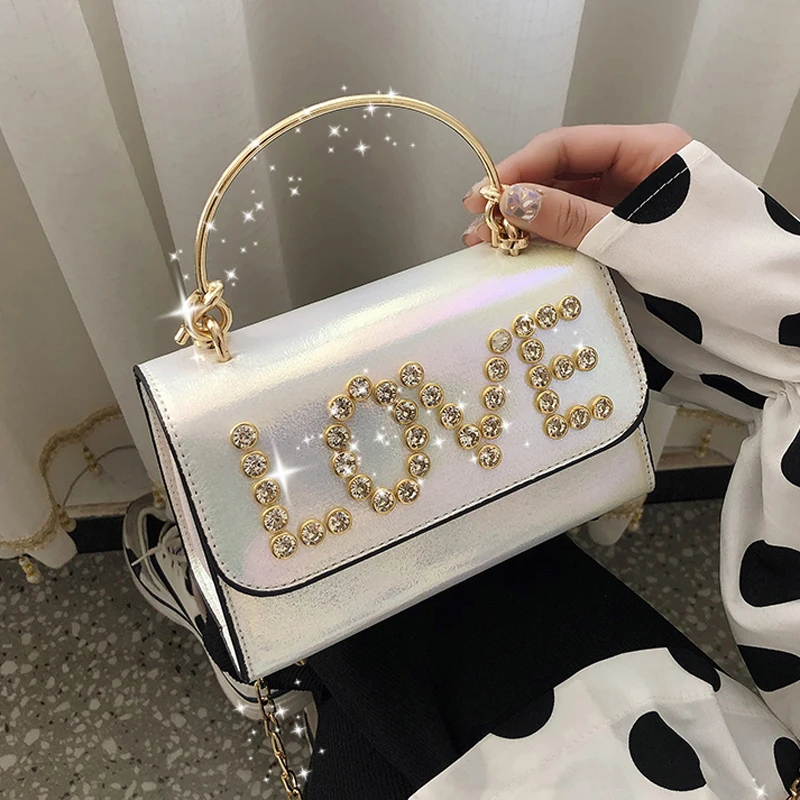 

2019 new diamond Designer metal Bow Handbags for Women Luxury Retro leather Shoulder Bags Famous Brands Ladies Crossbody Bag
