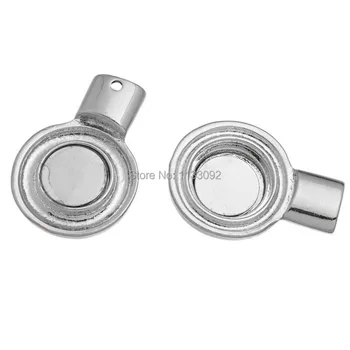 

free ePacket ship 10pcs/lot high quality silver magnetic clasp snap button charm for making snap leather necklace jewelry