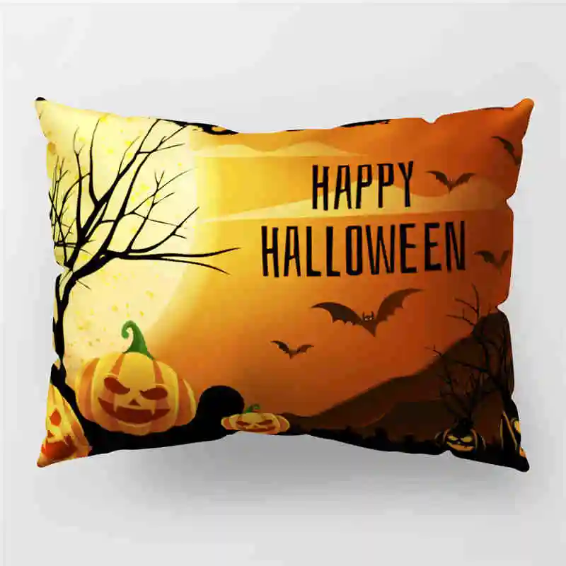 

Modern Decoration Letter Sofa Pillow Halloween Print Children Plush Fabric Almofada Coussin Cushion For Birthday Party Supplies