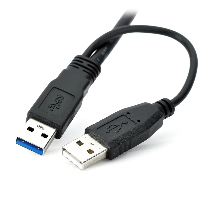 Кабель удлинитель для внешних жестких дисков с двумя разъемами USB 3 0|Компьютерные