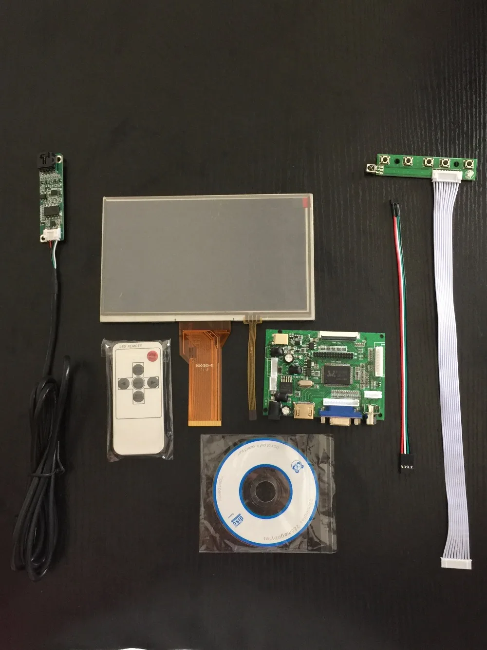 7 Inch Raspberry Pi LCD Display 800 480 TFT Monitor Screen Touch Panel With Drive Board