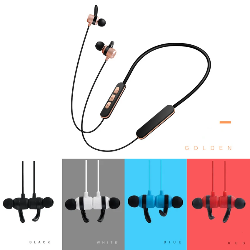 Новые bluetooth наушники Беспроводные спортивные для бега с микрофоном стерео