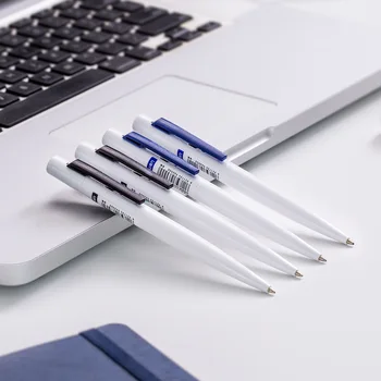 

1pcs S308 Pen Neutral pen side press out pen Black blue students Office pens Rain trade stationery