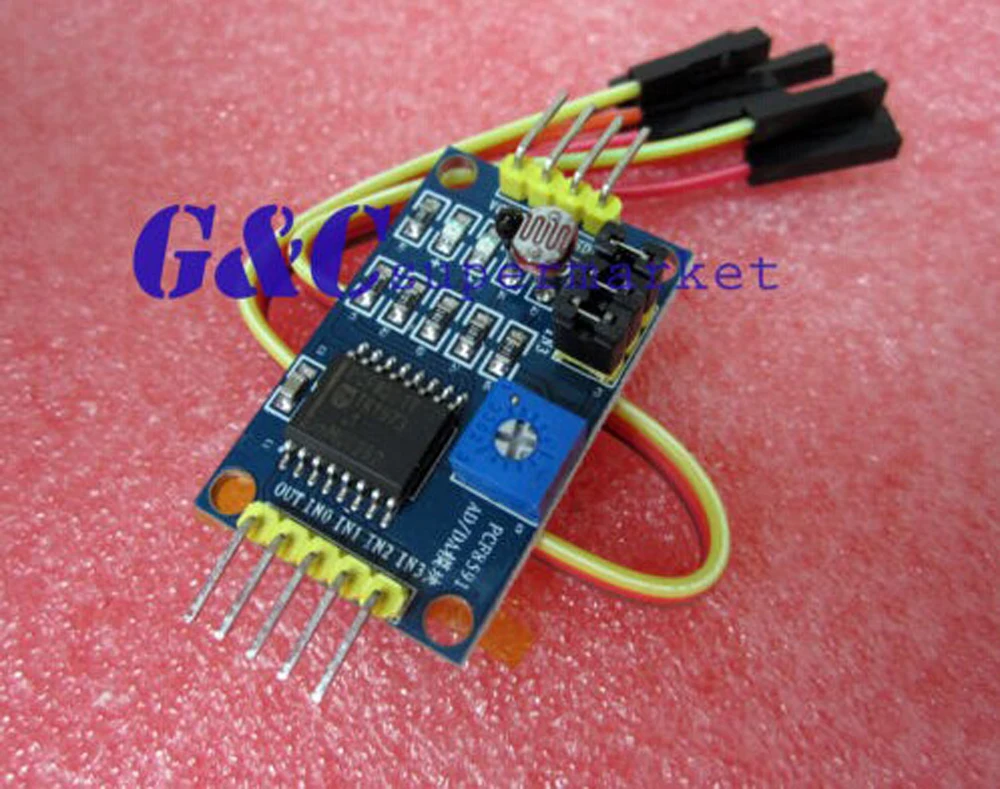 

1PCS PCF8591 AD/DA Converter Module Analog To Digital Convers+Cable