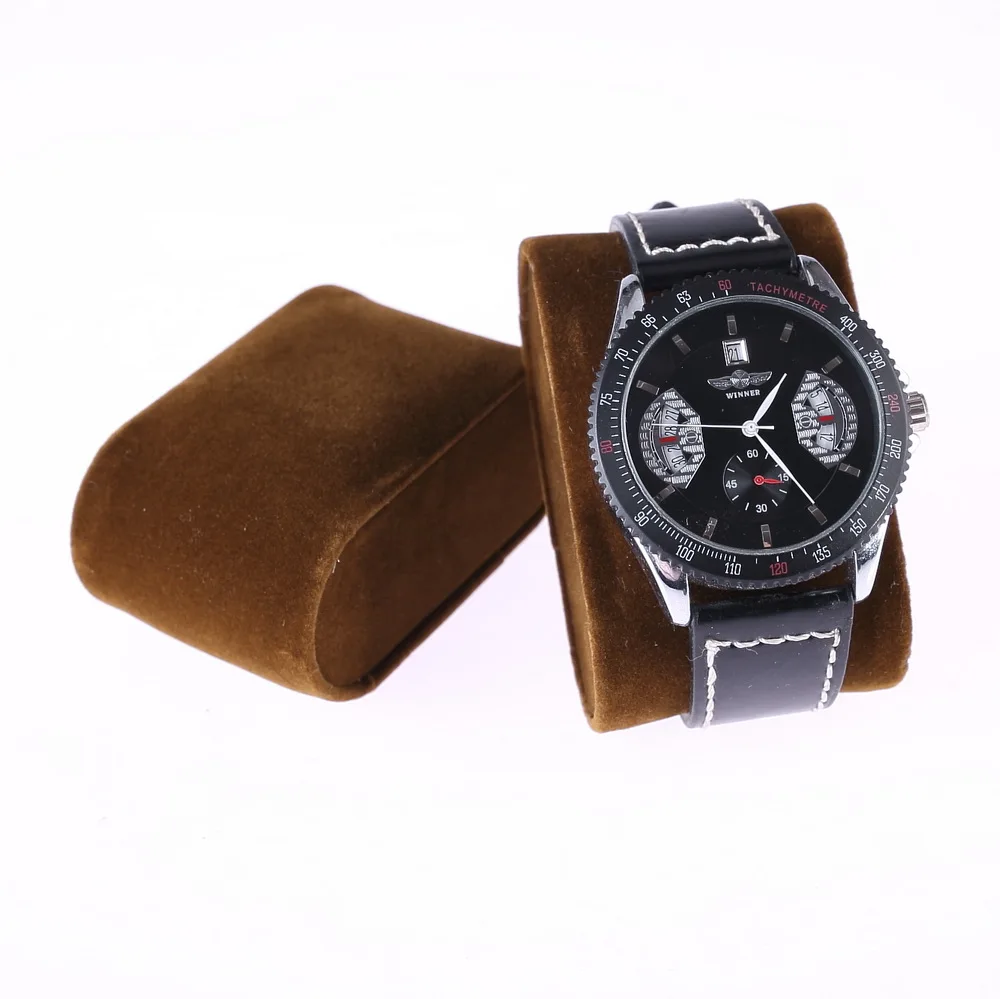 

10 pcs Nice Brown Velvet Watch Display Cushion Stand, Bracelet holder