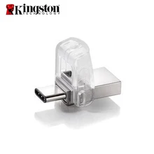 Original Kingston USB Flash Drive 64GB 32GB USB 3.1 Type-C Pendrive USB 3.0 Pen Drive Memory Stick for PC Phone with Type-C Port