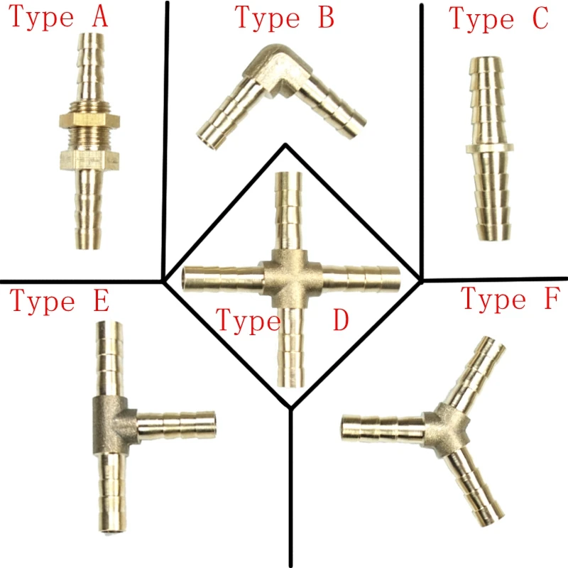 Латунный шланг Tai Barb фитинг Splicer прямой Юнион локоть тройник Y Тип крест переборки фитинг все размеры