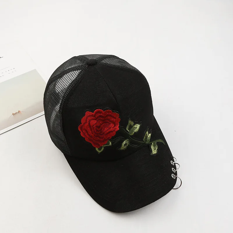 Baseball Cap Star Women Men Mesh Breathable Snap-back Summer Sport Hat Dad Bone